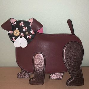 NWT Kate Spade Floral Pup Flower Dog Novelty Bag